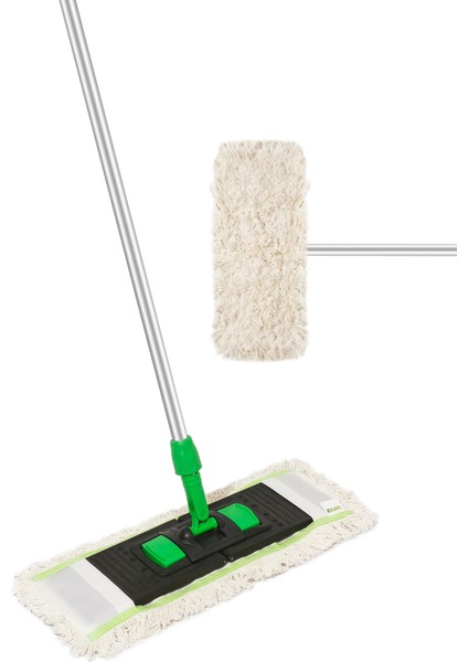 50 Cm Saplı Nemli Saçak Mop – Pamuk Polyester, Dayanıklı Dikişli, Tel & Plastik Aparat Uyumlu fiyatları