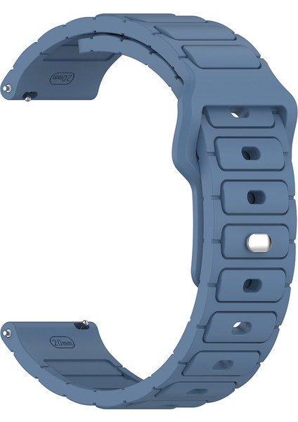 Amazfit Bip 5 Uyumlu Kordon Kayış Silikon 22/132KRD Mavi
