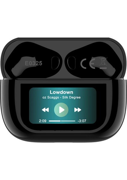 E0325 ANC/ENC Aktif Gürültü Engelleme 4 Mikr. Bluetooth 5.3 Tws Kulaklık, 470 Mah LCD Dokunmatik Ekran (ZCVATCHTürkiye Garantili)