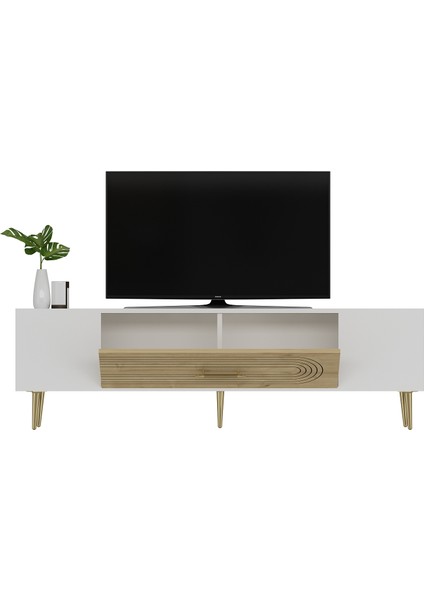 Camilla Tv Sehpası Tv Ünitesi Beyaz Safirmeşe Altın modelleri