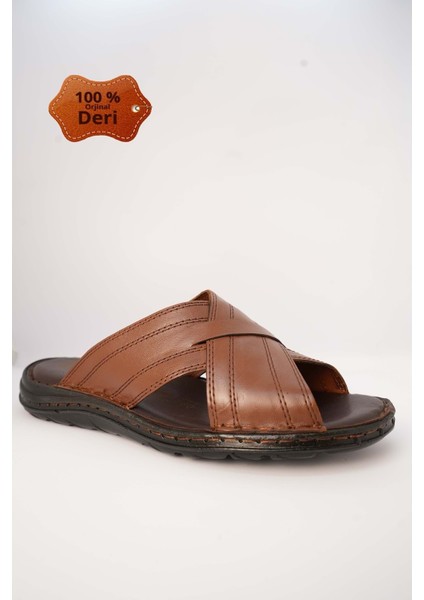 Kr.97 Anatomik Taban Içi Dışı Deri Erkek Terlik modelleri