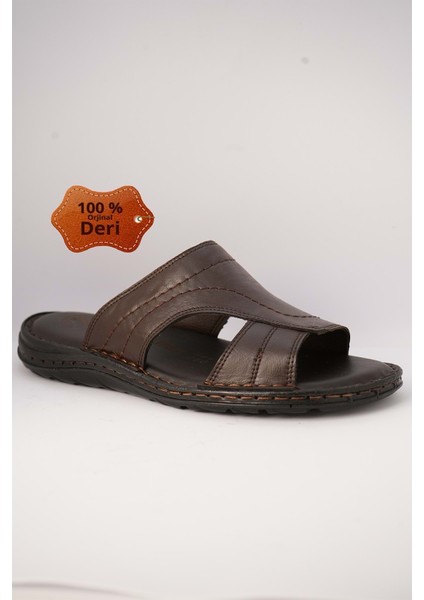 Kr.98 Anatomik Taban Deri Erkek Terlik