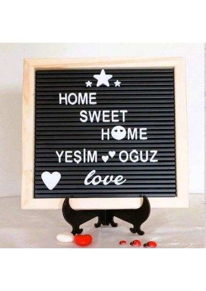 Fikirstore Ahşap Çerçeveli Mesaj Panosu ve 148 Türkçe Karakterli Harf Seti LETTERBOARD(25X25 Cm) fiyatları