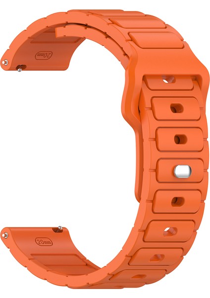 Xiaomi Redmi Watch 5 Lite Uyumlu Kordon Kayış Silikon 22/132KRD Turuncu