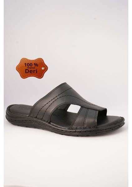 Kr.98 Anatomik Taban Deri Erkek Terlik
