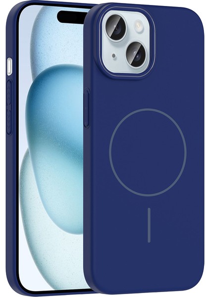 Apple Iphone 13 Kılıf Simli Parlak Magsafeli Ruby Sert Kapak