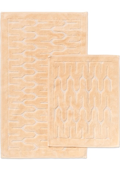 Yay Desenli 2'li Banyo Paspas Seti - %100 Pamuk