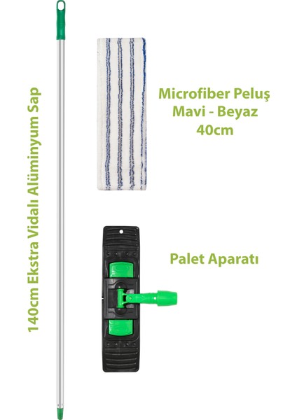 Mikrofiber Peluş Mop - SAPLI