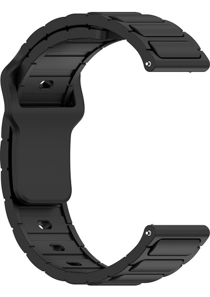 Amazfit Pace 46MM Uyumlu Kordon Kayış Silikon 22/132KRD Siyah