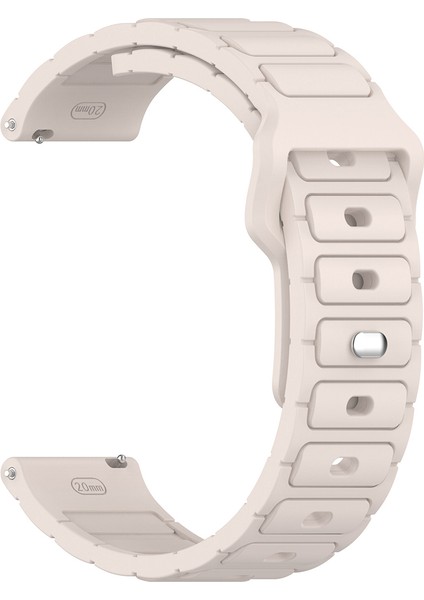 Qcy Watch Gs Uyumlu Kordon Kayış Silikon 22/132KRD Krem