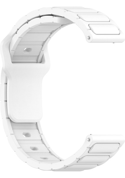 Google Ticwatch S2 Wear Os Uyumlu Kordon Kayış Silikon 22/132KRD Beyaz fiyatları