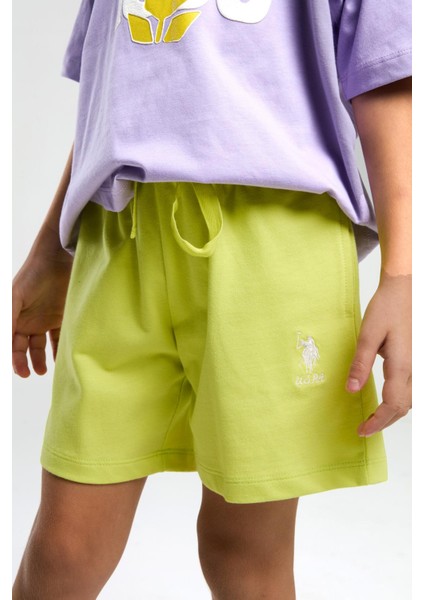 Kız Çocuk Şortlu Takım - Mor fırsatları