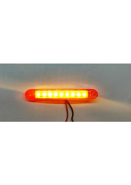 9 Ledli Parmak LED 10 cm Sarı Renk 4 Adet