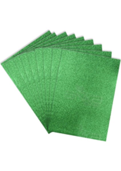 50X70 Simli Yeşil Eva Tabaka 10'lu Paket 1.5 mm