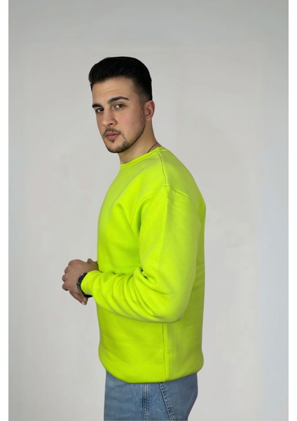 Minimalist Pamuklu Oversize Bisiklet Yaka Sweatshirt modelleri