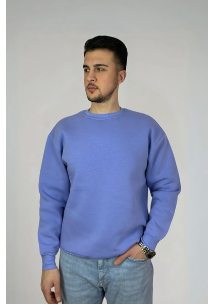 Minimalist Pamuklu Oversize Bisiklet Yaka Sweatshirt fiyatları