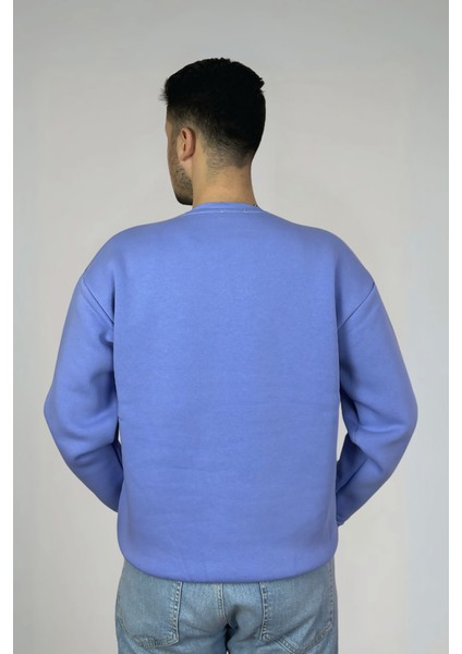 Minimalist Pamuklu Oversize Bisiklet Yaka Sweatshirt fırsatları