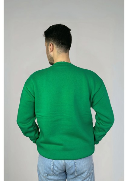 Minimalist Pamuklu Oversize Bisiklet Yaka Sweatshirt modelleri
