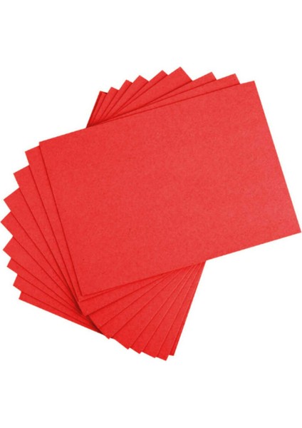 ( 36 Adet ) Kırmızı Renkli Mukavva 35X50 cm Sert Renkli Karton 1.0mm Okul Öncesi Anasınıfı Kreş