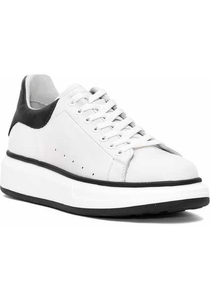 152-21028 Erkek Deri Casual Ayakkabı Kırık Beyaz fiyatları