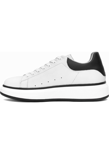 152-21028 Erkek Deri Casual Ayakkabı Kırık Beyaz modelleri