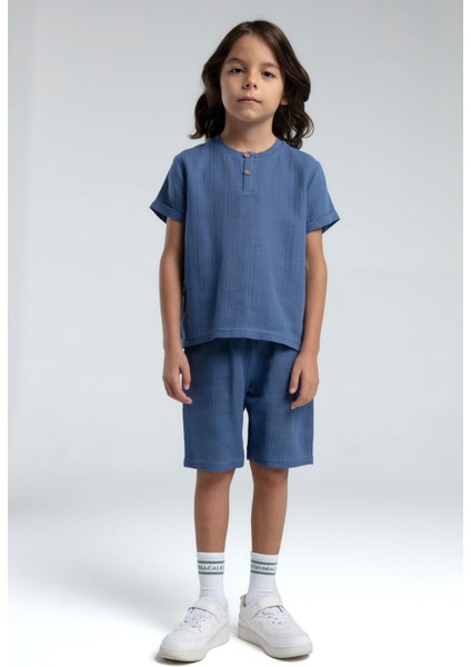 RP3569 - Haki - Rolypoly Erkek Çocuk Bermuda Takım