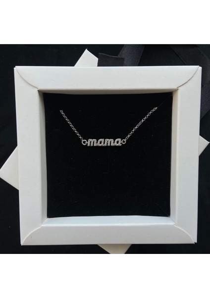 Mama (Anne) Yazılı Gümüş Bileklik