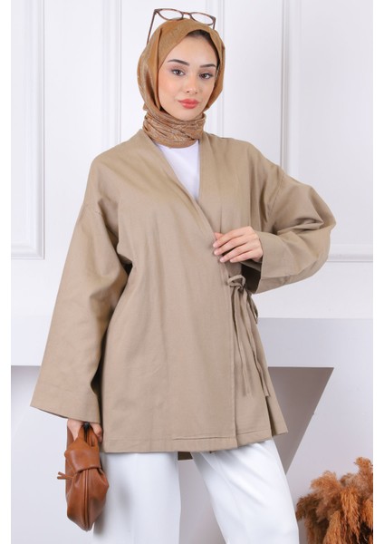 Vizon Çapraz Bağlamalı Kimono