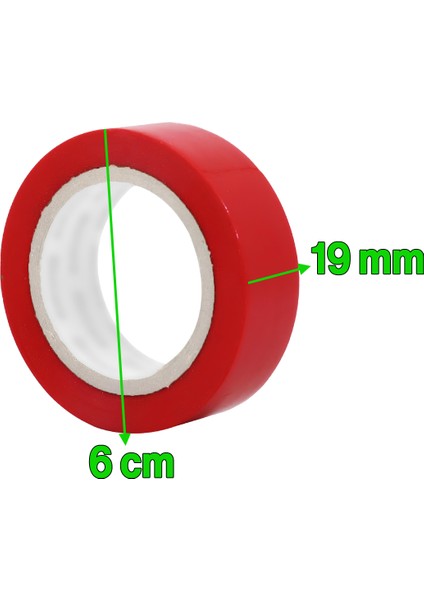 Kırmızı Elektrikçi Bandı İzole Elektirik Bant Elektrik Bandı Pvc 9 Metre fiyatları