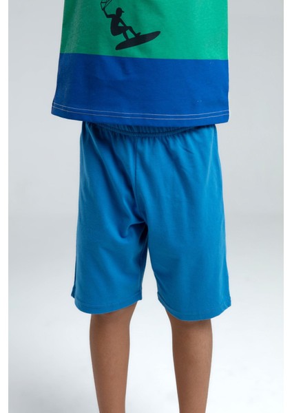 RP3548 - Mavi - Rolypoly Erkek Çocuk Bermuda Takım modelleri