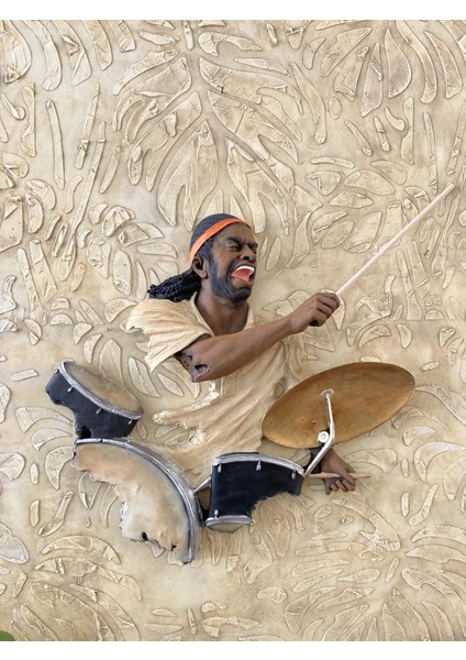 Baterist,dekoratif Duvar Obje Biblo