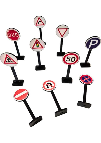 Trafik Işaretleri Eğitici Ahşap Oyuncak