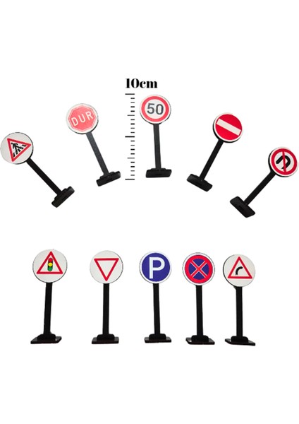Trafik Işaretleri Eğitici Ahşap Oyuncak modelleri