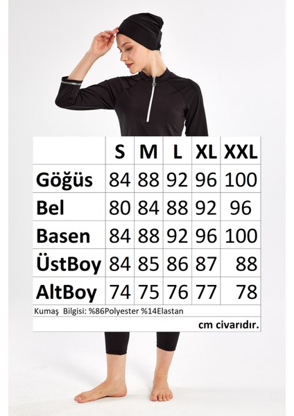 Kısa Kollu Taytlı Likralı Truvakar Kol Yarı Kapalı Mayo 2600 Siyah fırsatları