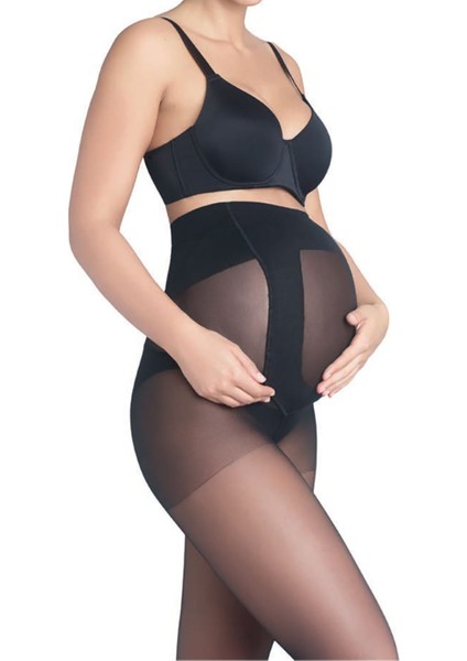 9 Ay 10 Gün Hamile Ince 15 Denye Külotlu Çorap