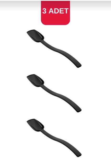 3 Adet 24 cm Zeytin ve Salata Kaşığı ( Kırılmaya Dayanıklı Polikarbon Plastıkten)