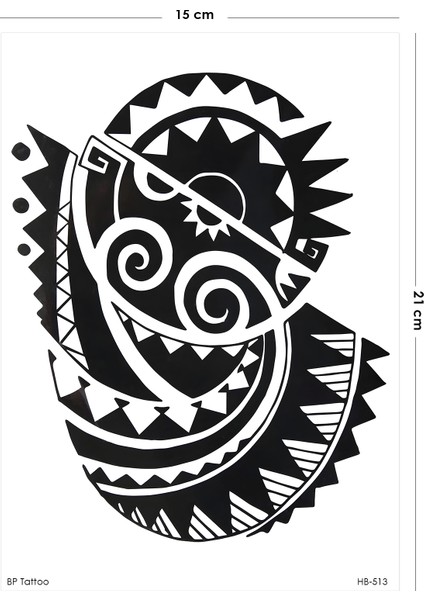 Maori Omuz Dövmesi Tribal Geçici Dövme fiyatları