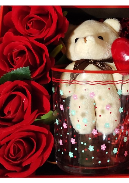 Glarus Sevgiliye Hediye Peluş Ayı Anahtarlık, 316L Zirkon Çelik Kolye,çicekli Bardak,dubai Çikolata. fiyatları