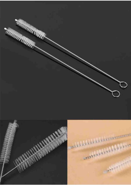 3 Adet Paslanmaz Çelik Pipet Temizleme Fırçası Klavye Temizleme Fırçası modelleri