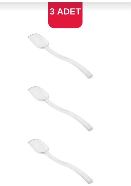 3 Adet 24 cm Zeytin ve Salata Kaşığı. ( Kırılmaya Dayanıklı Polikarbon Plastik)