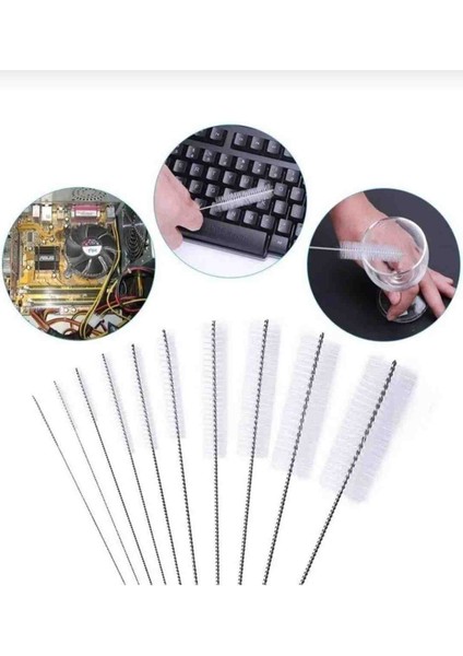 3 Adet Paslanmaz Çelik Pipet Temizleme Fırçası Klavye Temizleme Fırçası fırsatları