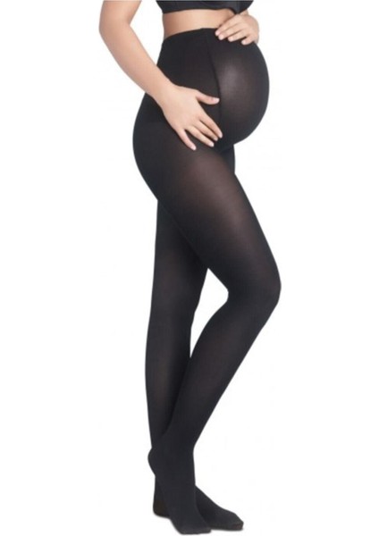 Kadın Siyah Hamile Külotlu Çorap 40 Denye