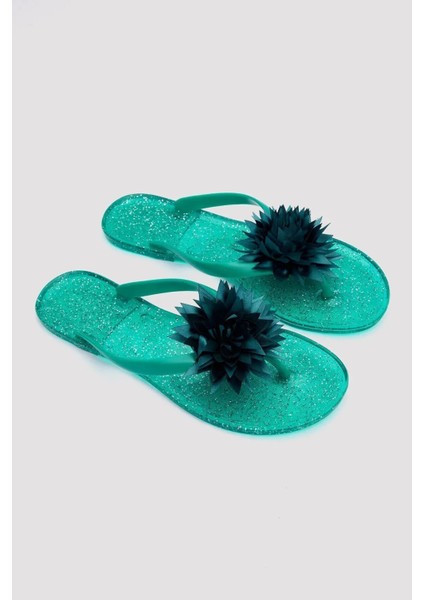 Fyz Çiçekli Süslü Şık Parmak Arası Kadın Terlik fiyatları