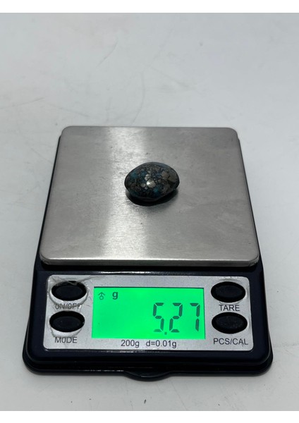 Okyanus Temalı Doğal Kabaşon Firuze Taşı 26,2 Karat - Turkuaz Taşı 5,26 Gram