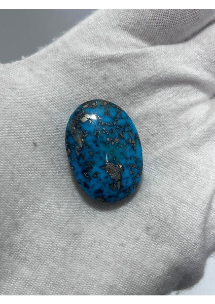 Okyanus Temalı Doğal Kabaşon Firuze Taşı 48,2 Karat - Turkuaz Taşı 9,65 Gram