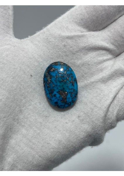 Okyanus Temalı Doğal Kabaşon Firuze Taşı 48,2 Karat - Turkuaz Taşı 9,65 Gram