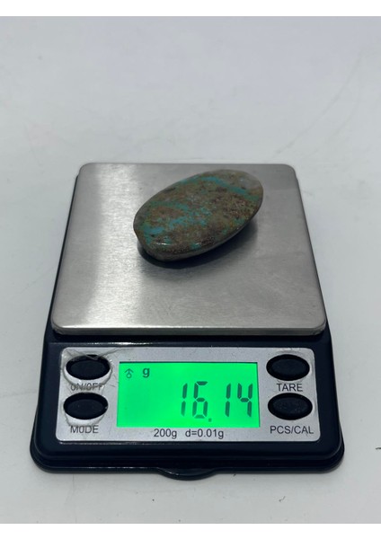 Okyanus Temalı Doğal Kabaşon Firuze Taşı 80,6 Karat - Turkuaz Taşı 16,15 Gram indirimleri