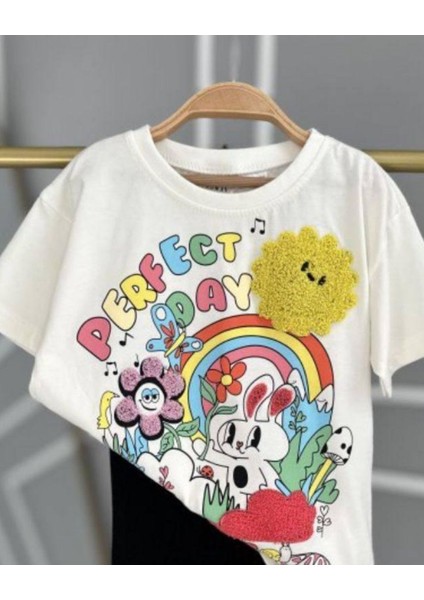 Süzüne Nakışlı Kız Çocuk Taytlı Alt Üst Takım fiyatları