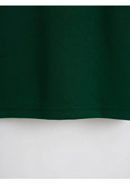 Unisex Oversize Bisiklet Yaka Adventure Baskılı Basic T-Shirt - Koyu Yeşil indirimleri