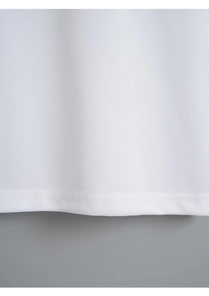 Unisex Oversize Bisiklet Yaka Adventure Baskılı Basic T-Shirt - Beyaz indirimleri